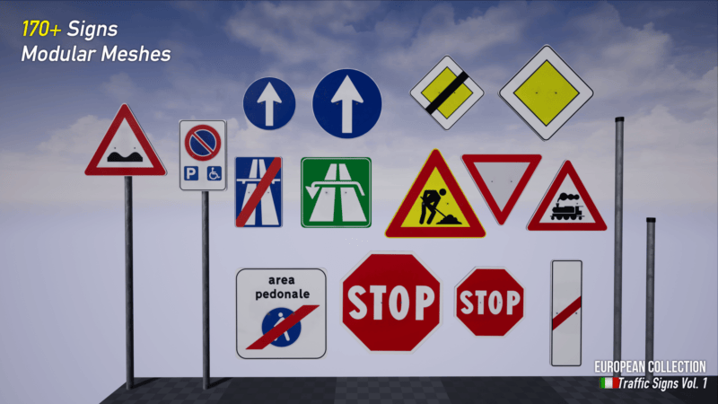 European Collection: Italian Traffic Signs Vol. 1