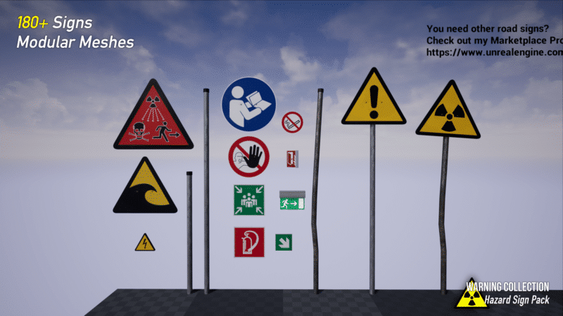 Warning Collection: Hazard & Warning Signs - Complete Pack