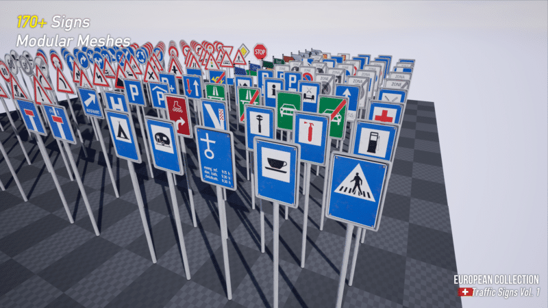European Collection: Swiss Traffic Signs Vol. 1