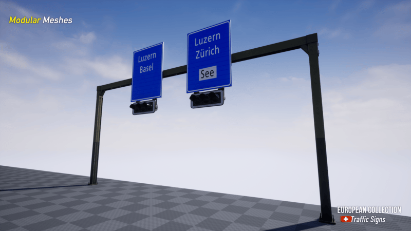 European Collection: Swiss Highway - Unreal Engine 3D Asset Pack