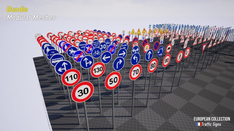 French Traffic Signs Bundle