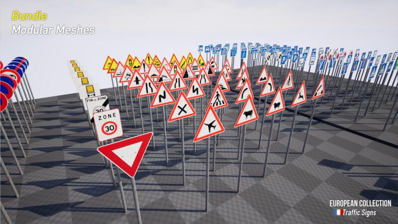 French Traffic Signs Bundle